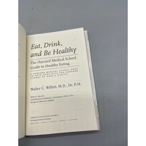 eat drink and by healthy by walter willett book md 2001 simon & schuster READ - Picture 7 of 7